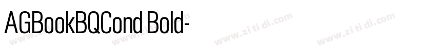 AGBookBQCond Bold字体转换